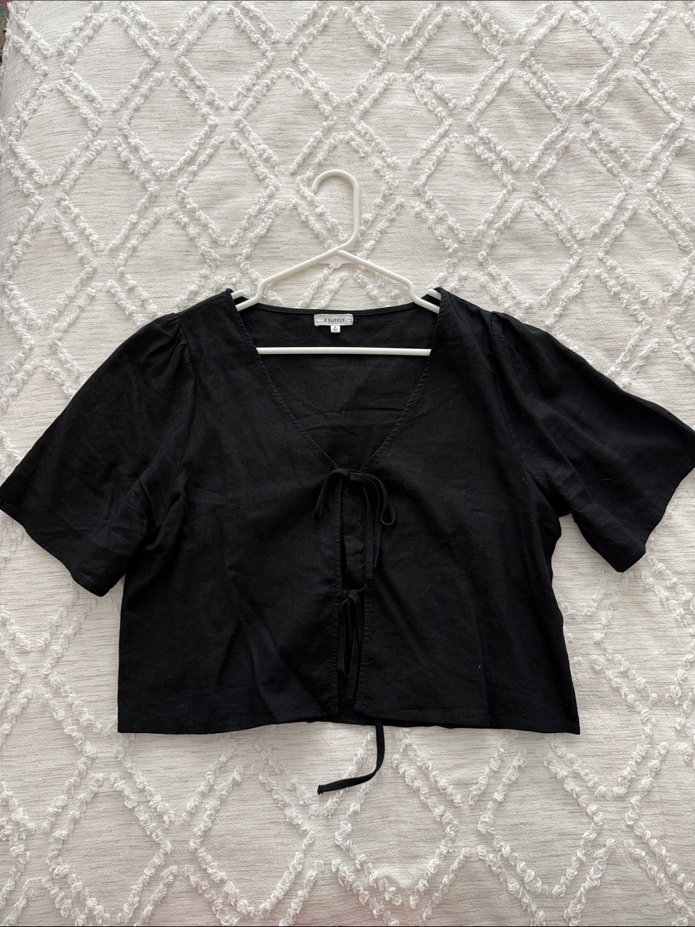 ZSupply La Belle Linen Crop Top